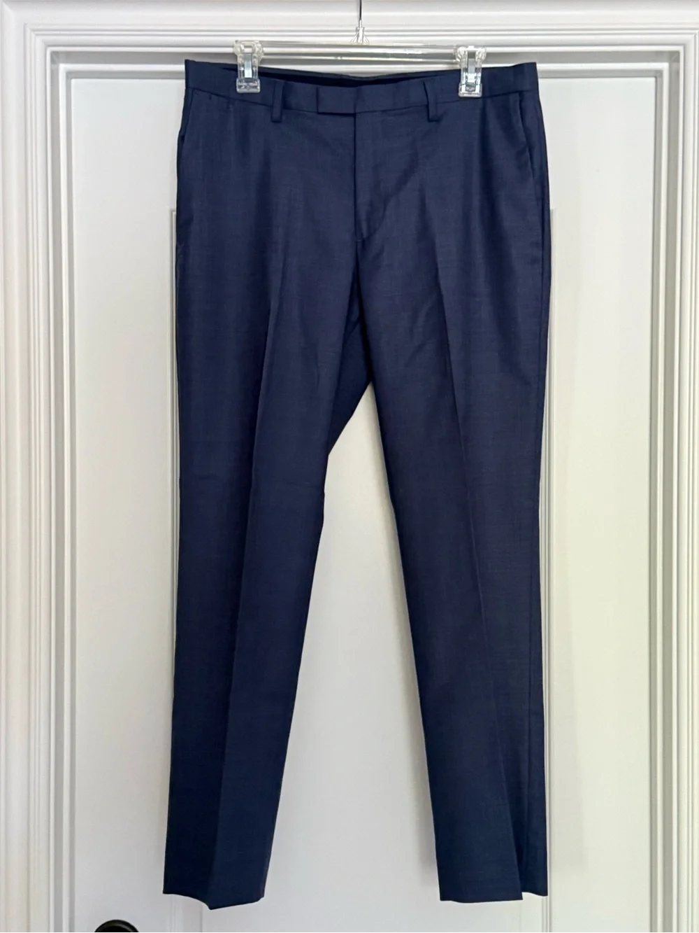 Banana Republic Blue Tessuto Marzotto Premium Italian Wool Pant